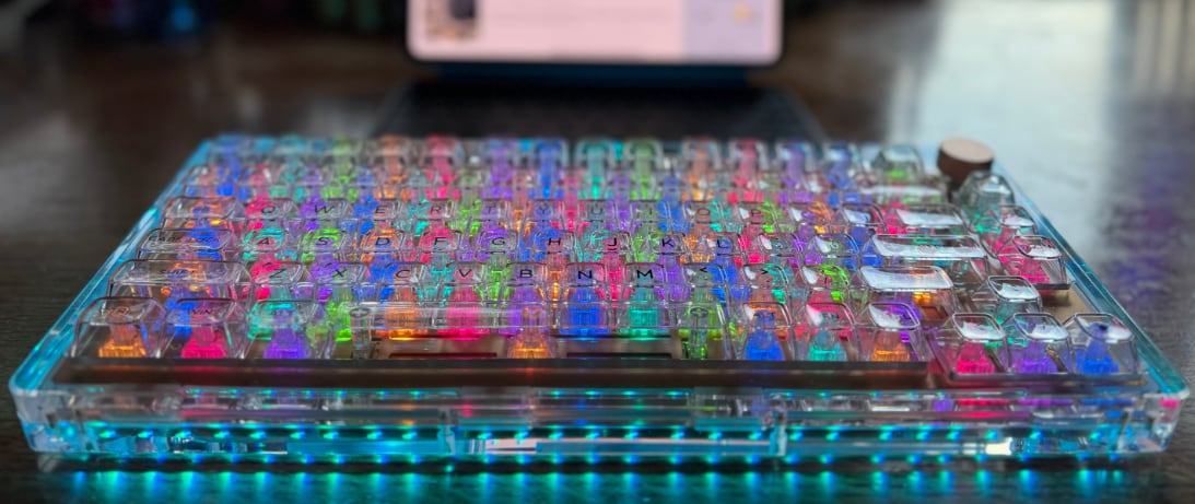 The Phantom can be quite flashy if you want it to be, its translucent shell transforming by whatever colors you select. (Credit: Timothy R. Butler)