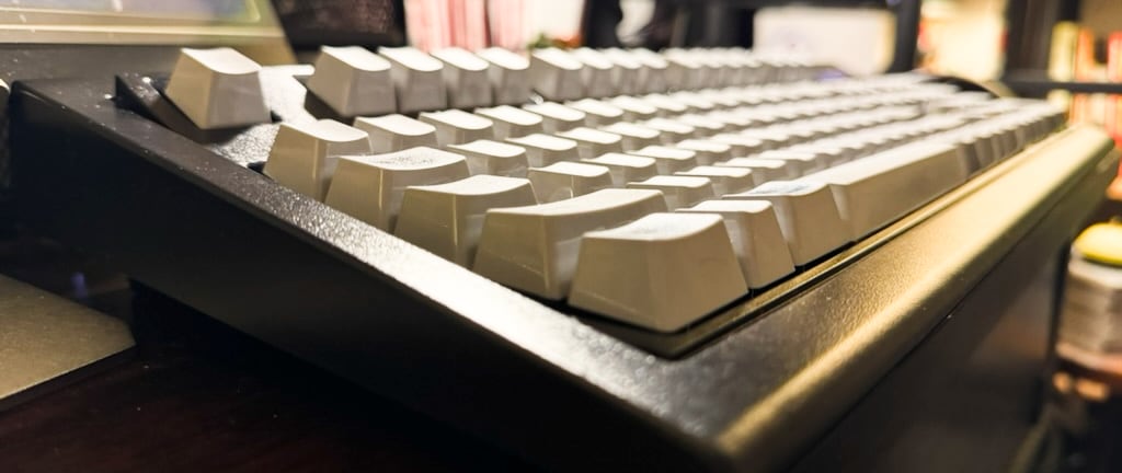 It's big, bold with a sculpted design focused on one thing: typing quality. (Credit: Timothy R. Butler)