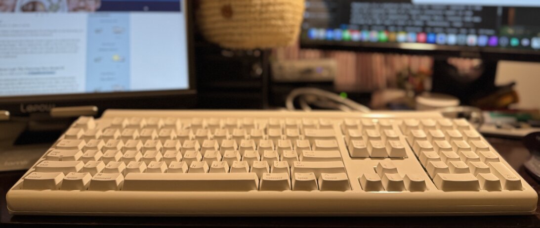 The Tactile Pro is a large keyboard, but looks less bulky than the Model M we looked at last week (Credit: Timothy R. Butler)